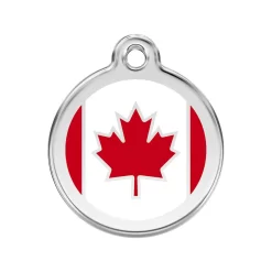Red Dingo ID Tag Canadian Flag
