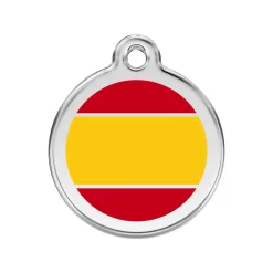 Red Dingo ID Tag Spanish Flag