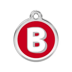 Red Dingo ID Tag B Alphabet Letter