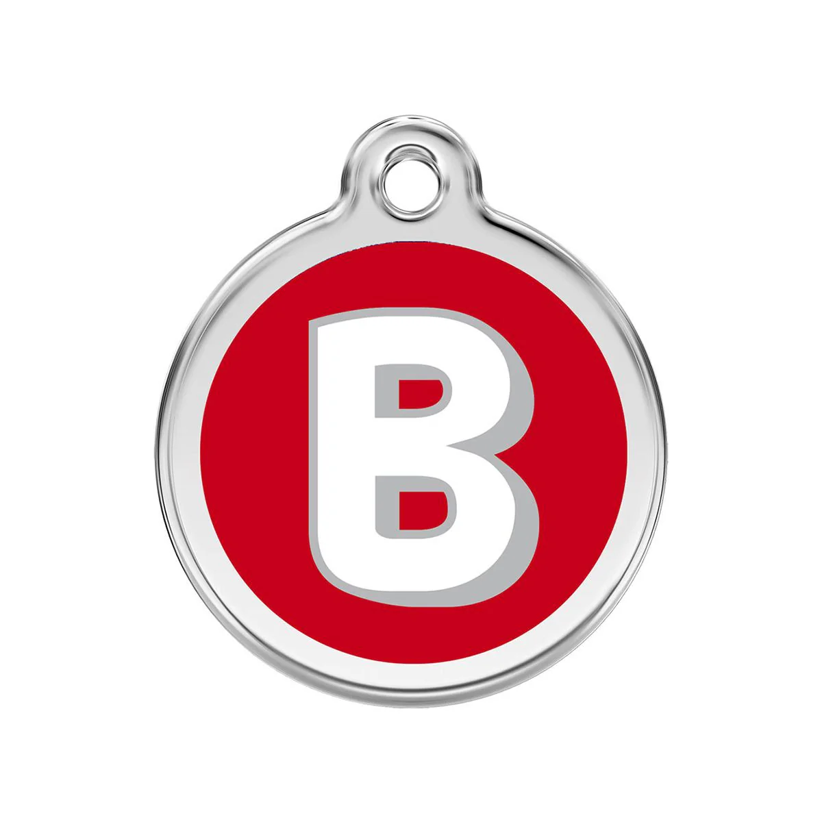 Red Dingo ID Tag B Alphabet Letter