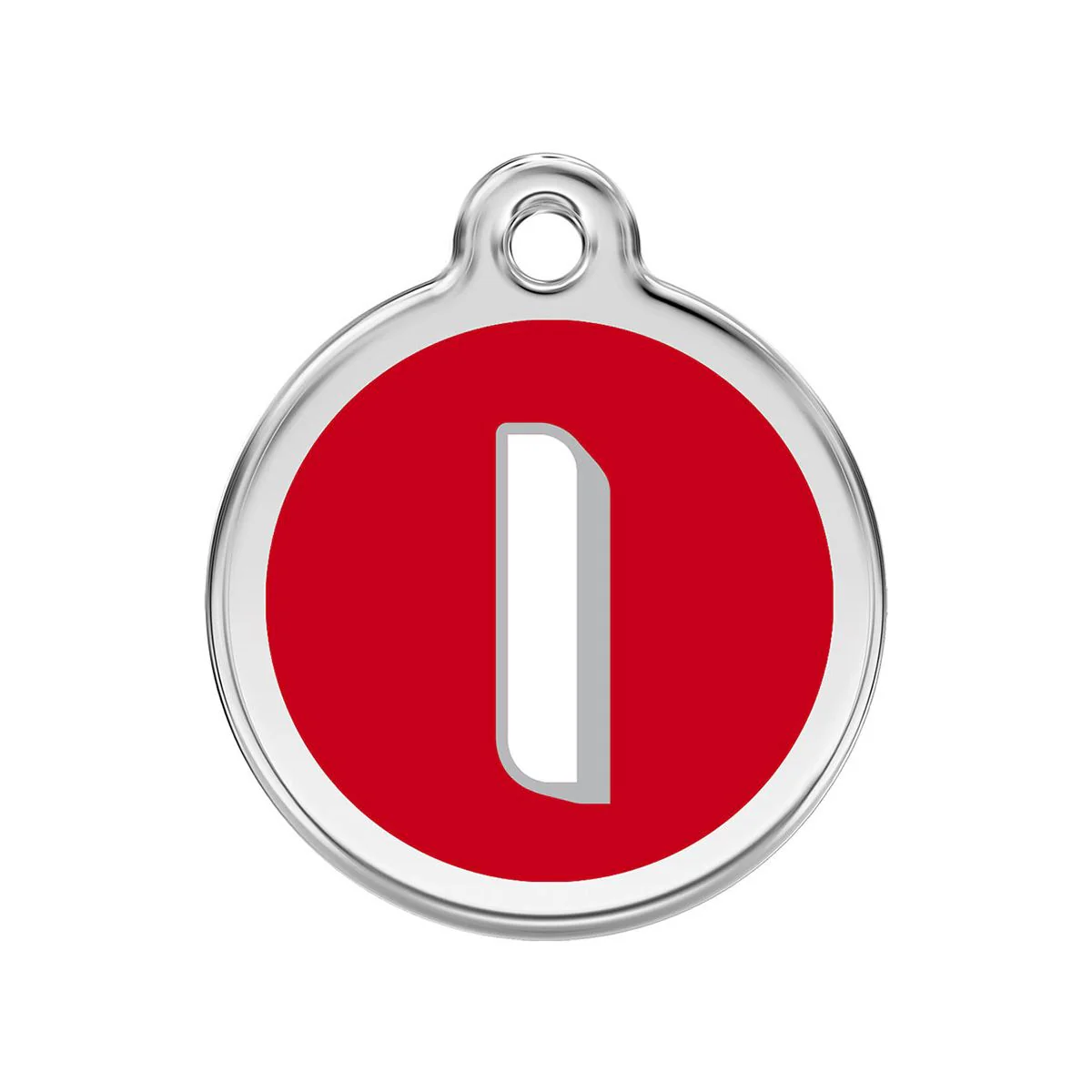 Red Dingo ID Tag I Alphabet Letter