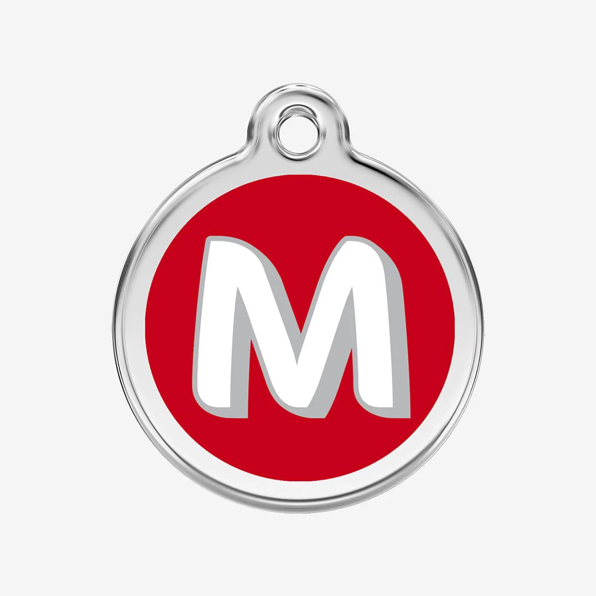 Red Dingo ID Tag M Alphabet Letter - Image 11