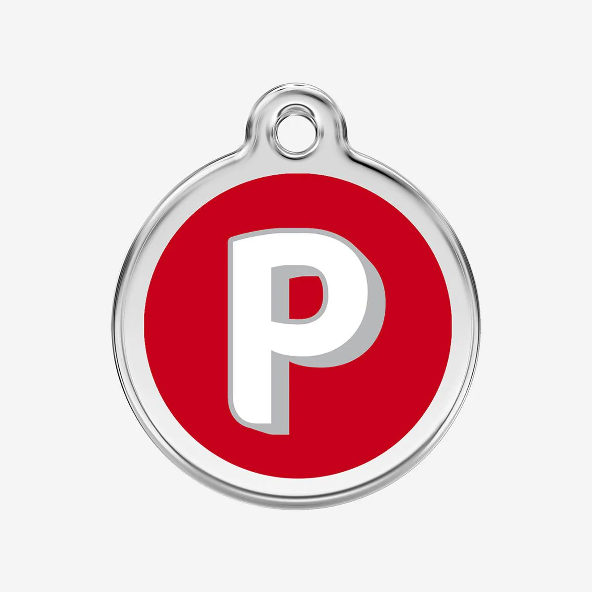 Red Dingo ID Tag P Alphabet Letter - Image 13