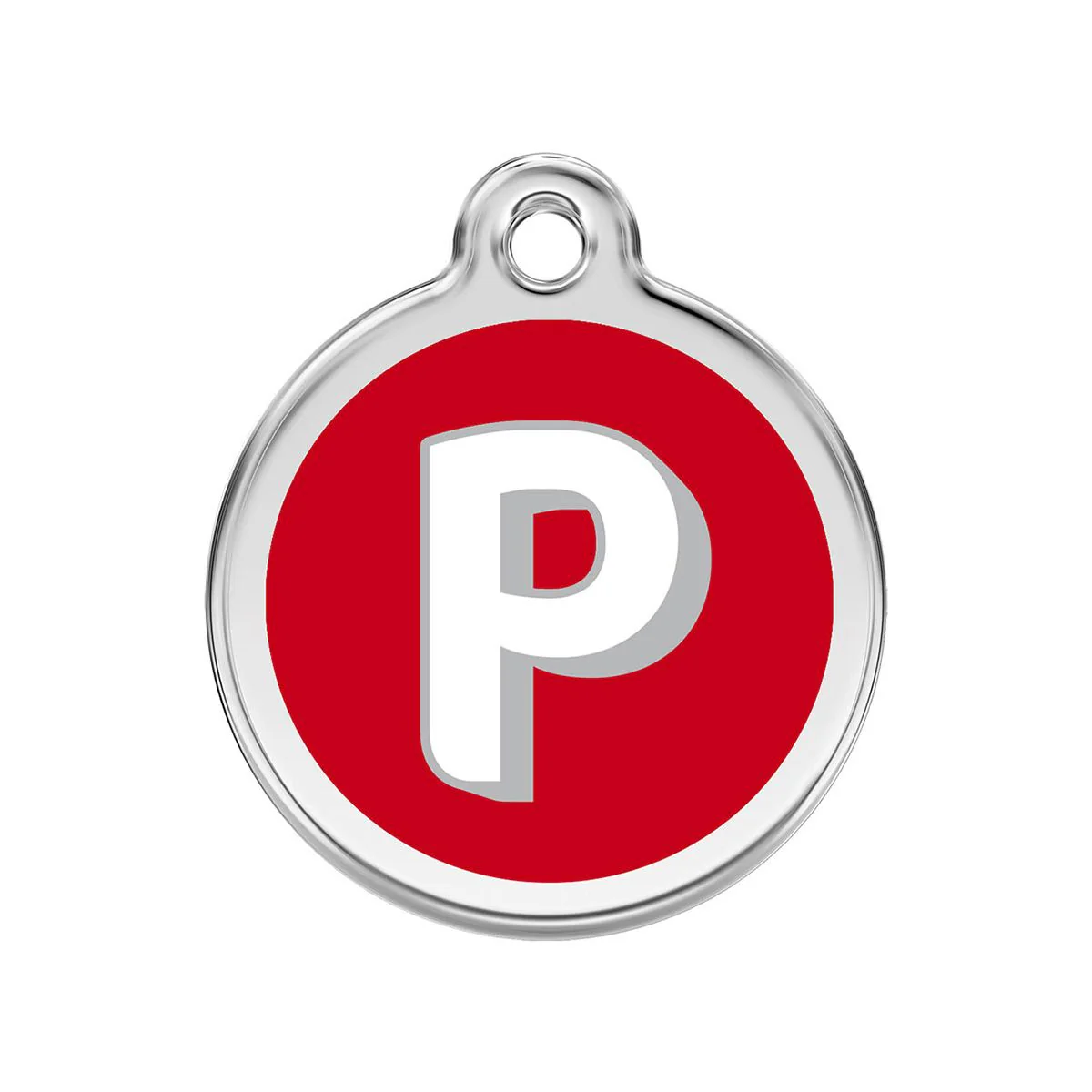 Red Dingo ID Tag P Alphabet Letter - Image 12