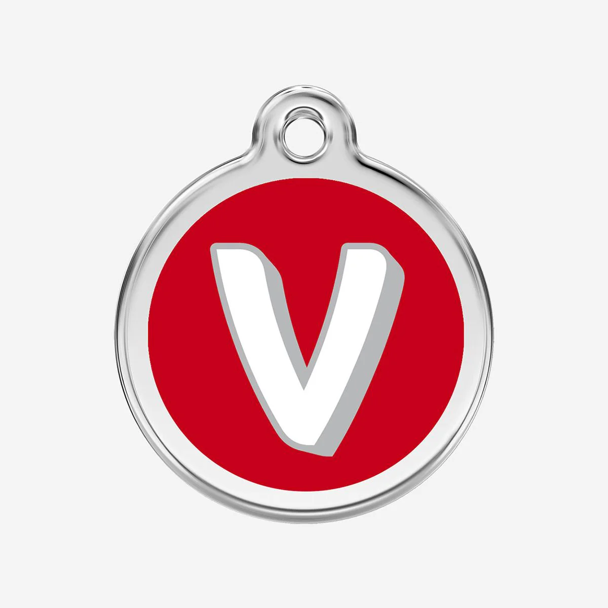 Red Dingo ID Tag V Alphabet Letter - Image 9