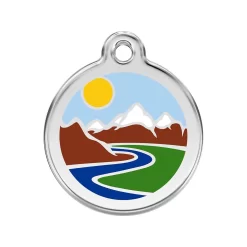 Red Dingo ID Tag Mountains