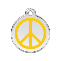 Red Dingo ID Tag Peace