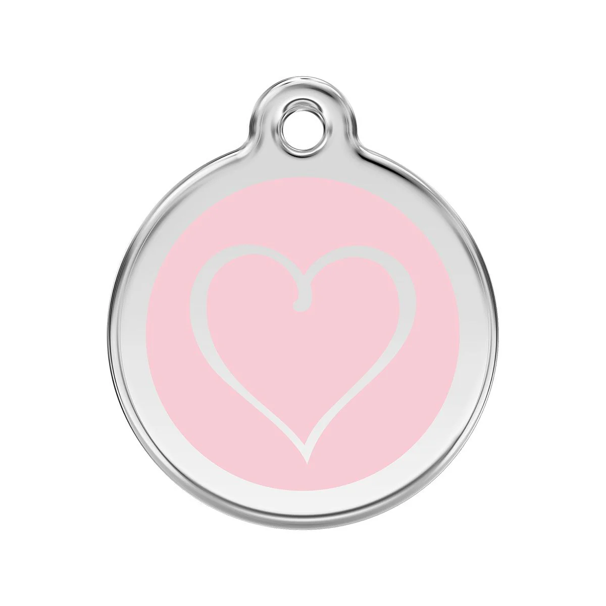 Red Dingo ID Tag Tribal Heart