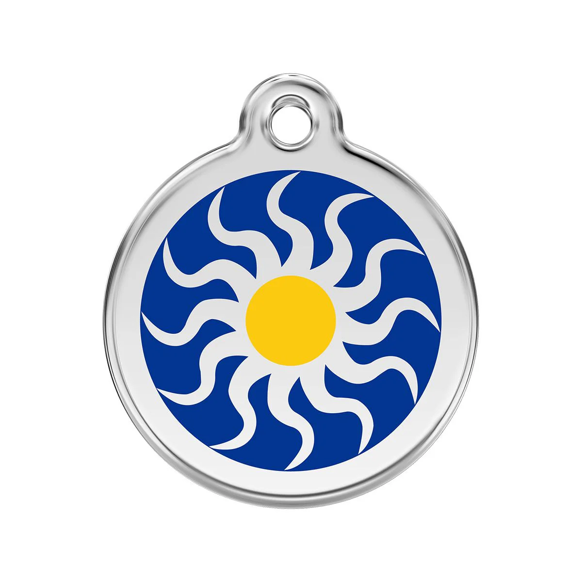 Red Dingo ID Tag Tribal Sun