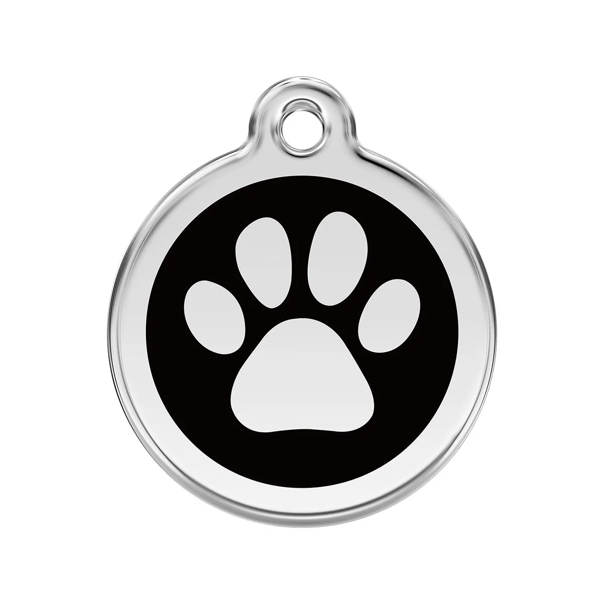Red Dingo ID Tag Paw Print