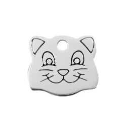 Red Dingo ID Tag Cat Face
