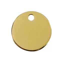 Red Dingo ID Tag Brass Circle