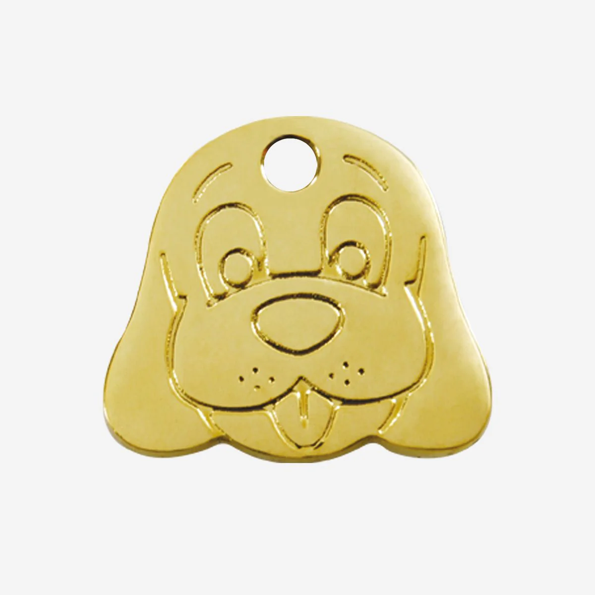 Red Dingo ID Tag Brass Dog Face - Image 10