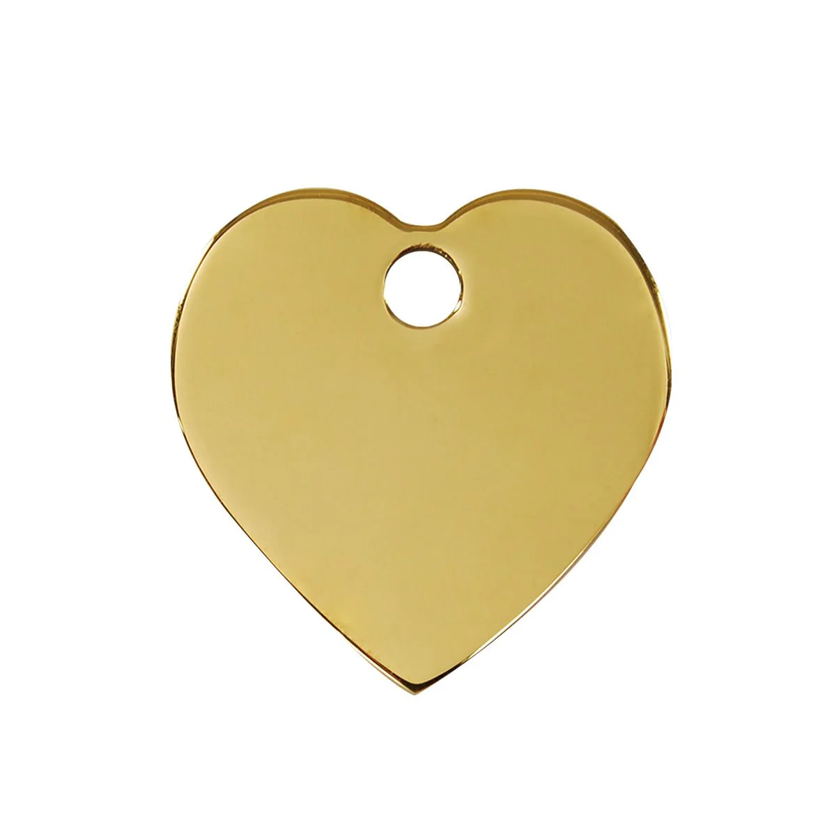 Red Dingo ID Tag Brass Heart