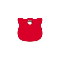 Red Dingo ID Tag Plastic Cat Head
