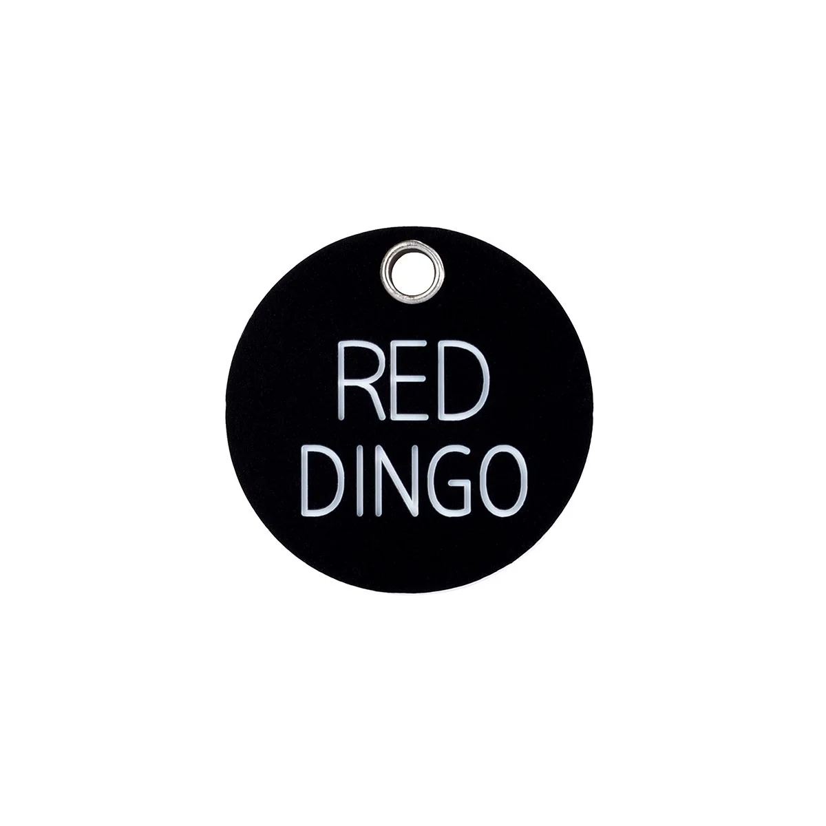 Red Dingo ID Tag Plastic Circle - Image 5