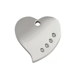 Red Dingo Diamante ID Tag Heart