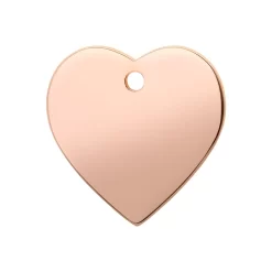 Red Dingo ID Tag Ti-Coated Heart