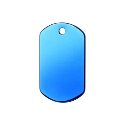 Red Dingo ID Tag Ti-Coated Rectangle