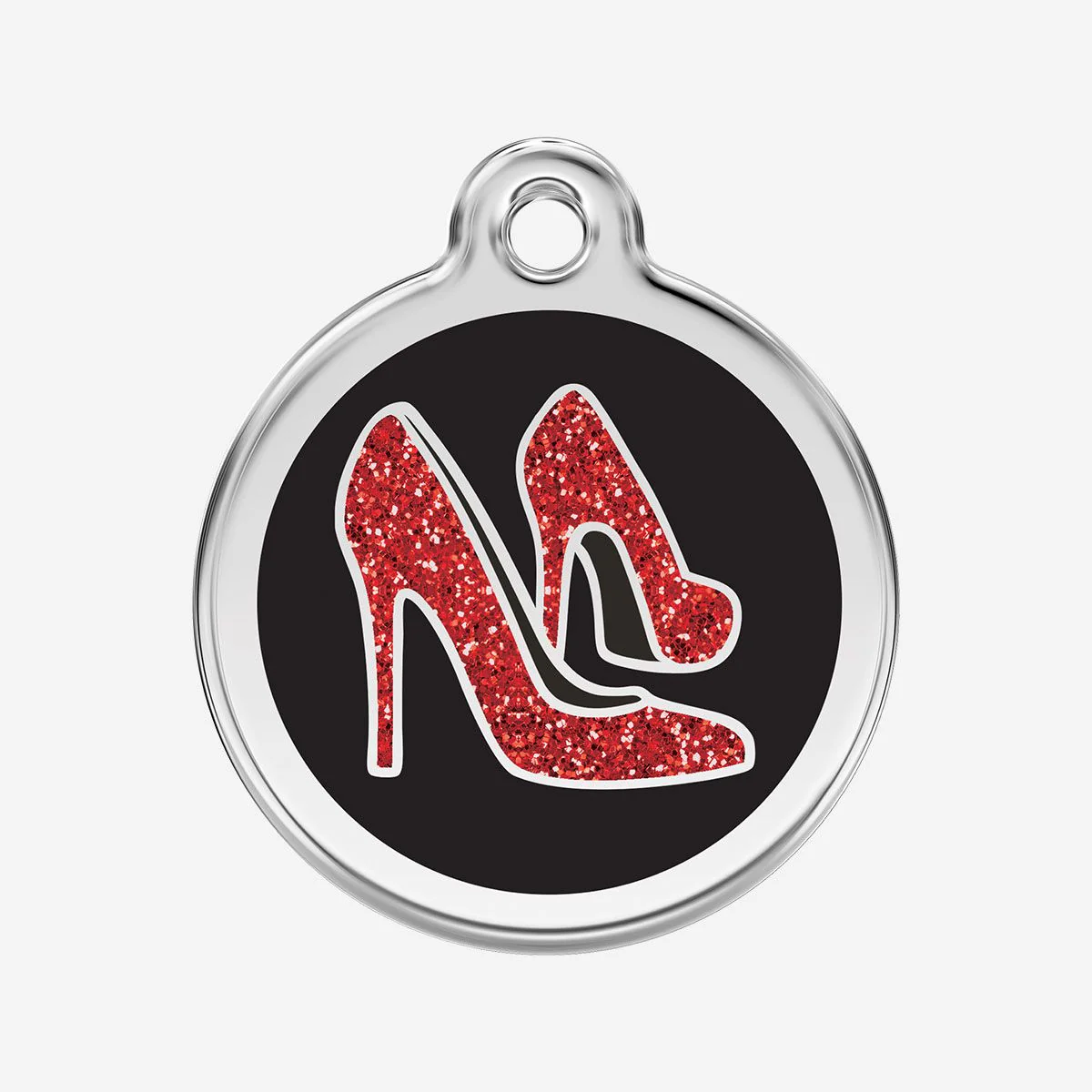 Red Dingo ID Tag Red Shoe Glitter - Image 10