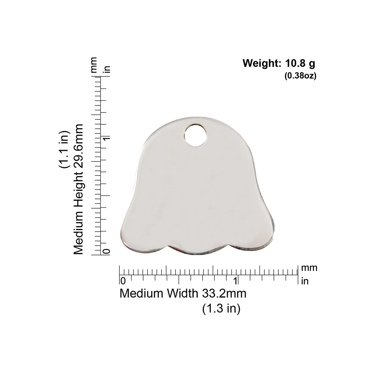 Red Dingo ID Tag Dog Face - Image 3