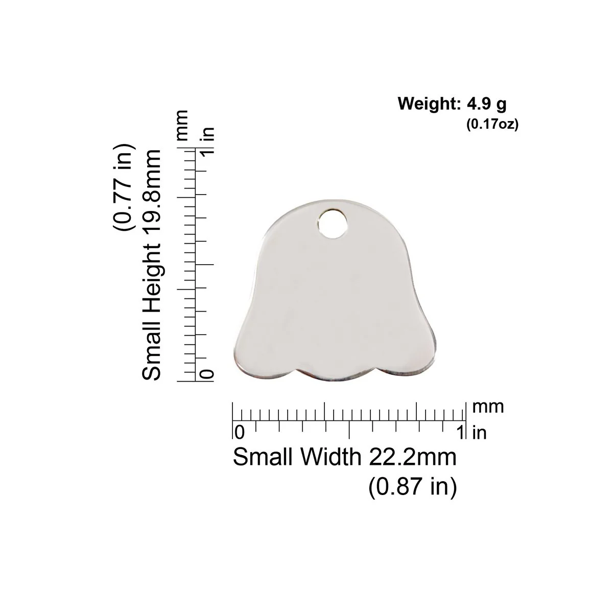 Red Dingo ID Tag Dog Face - Image 2