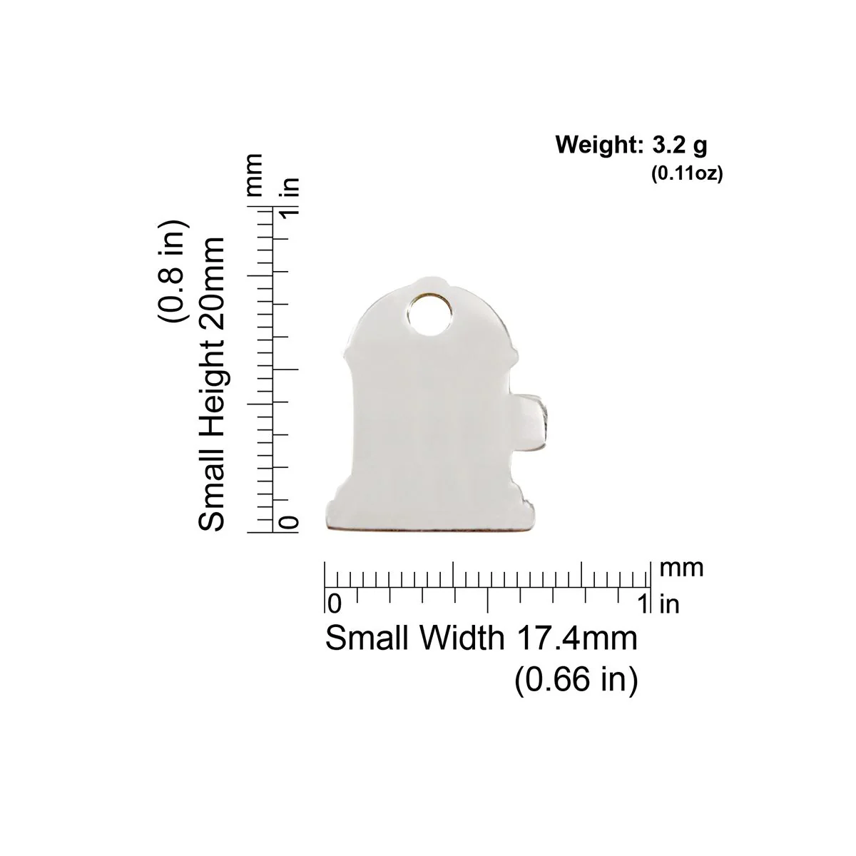 Red Dingo ID Tag Fire Hydrant - Image 2