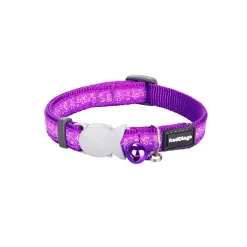 Red Dingo Cat Collar Butterfly Purple