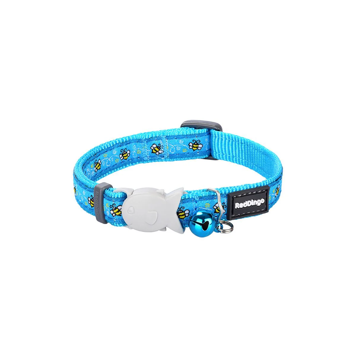 Red Dingo Cat Collar Bumble Bee Turquoise - Image 5