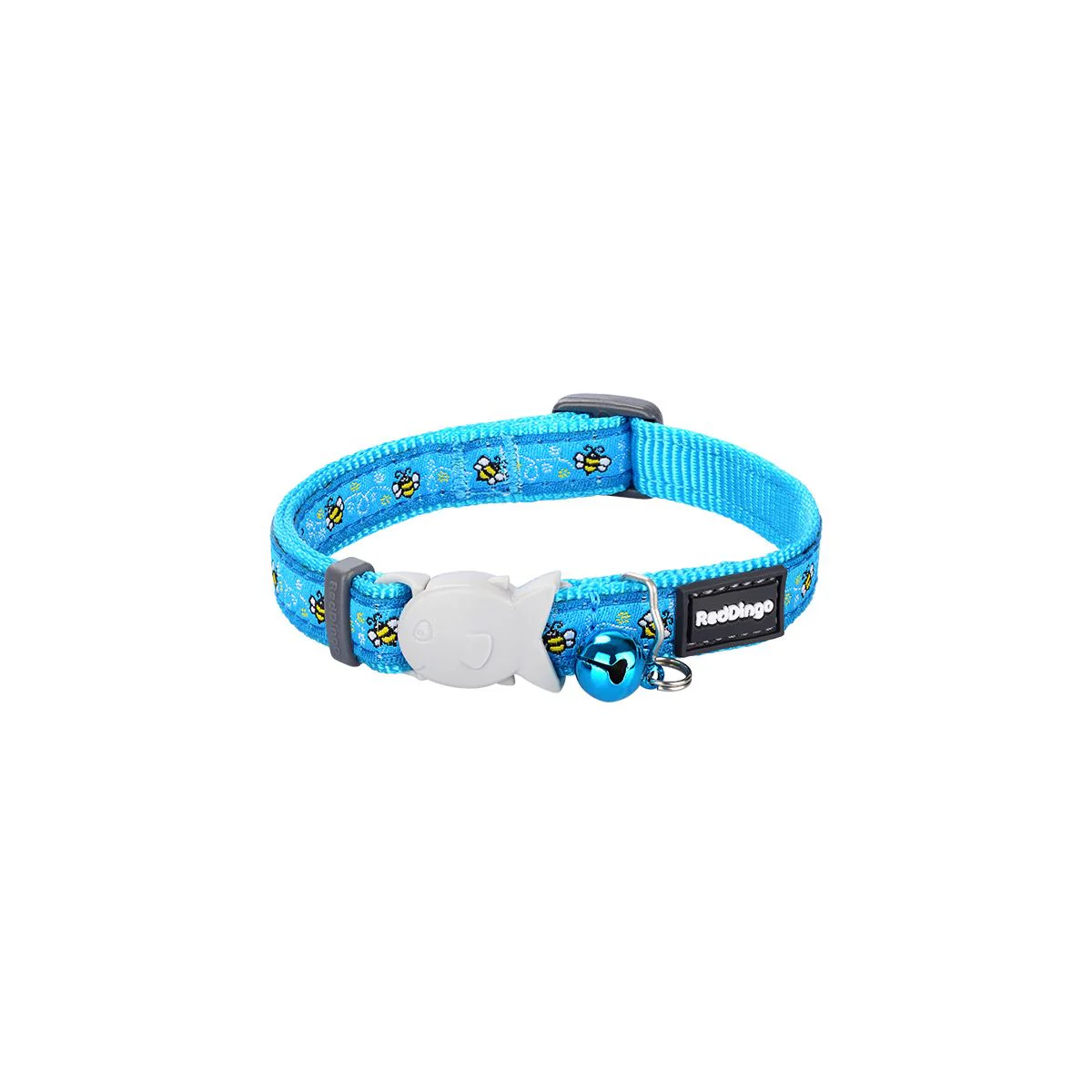 Red Dingo Cat Collar Bumble Bee Turquoise - Image 3