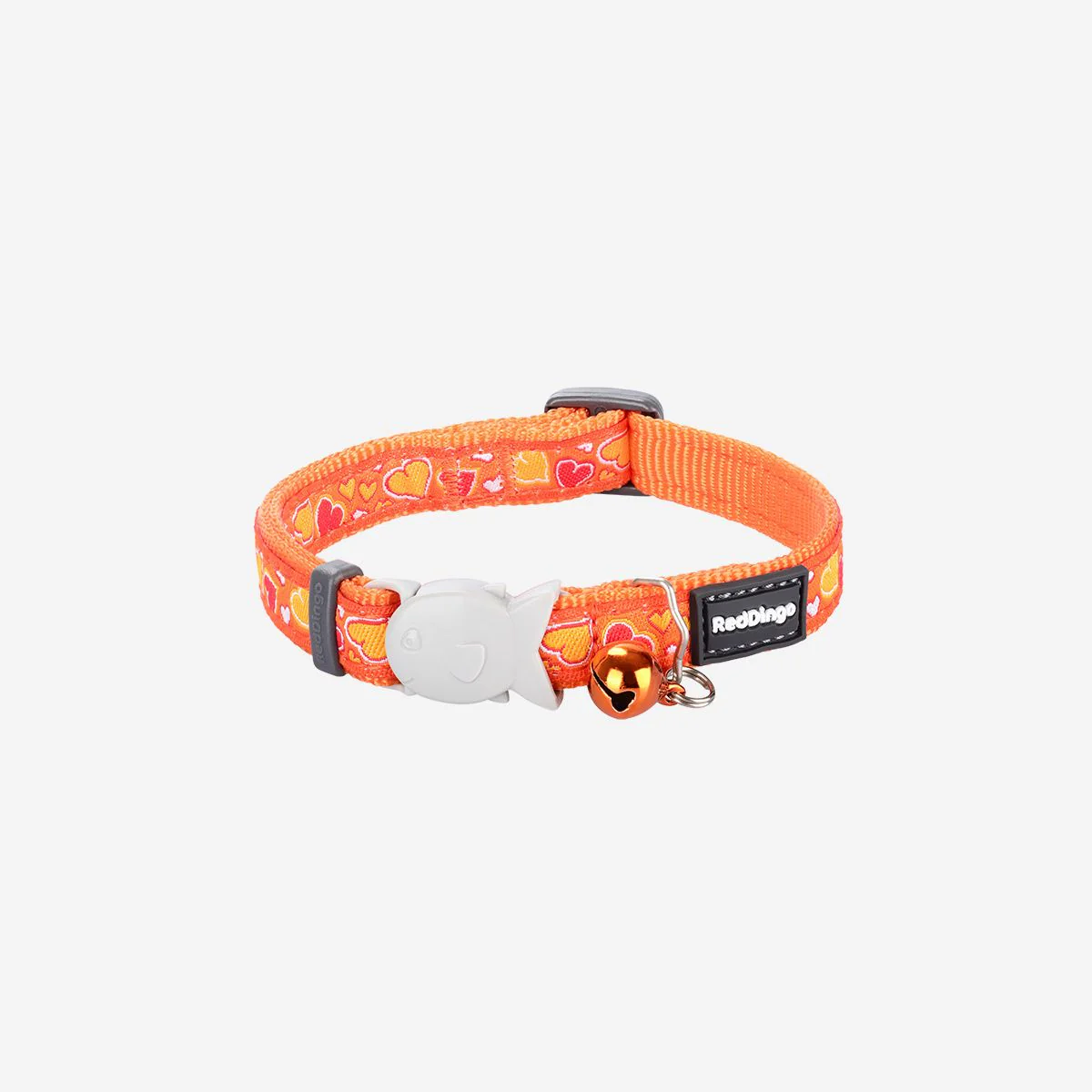 Red Dingo Cat Collar Breezy Love Orange - Image 4