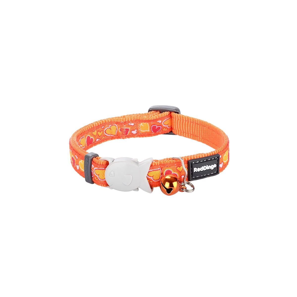 Red Dingo Cat Collar Breezy Love Orange - Image 3