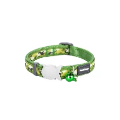 Red Dingo Cat Collar Camouflage Green