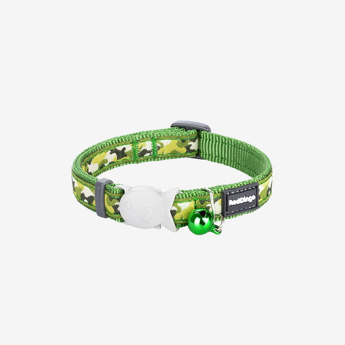 Red Dingo Cat Collar Camouflage Green - Image 4