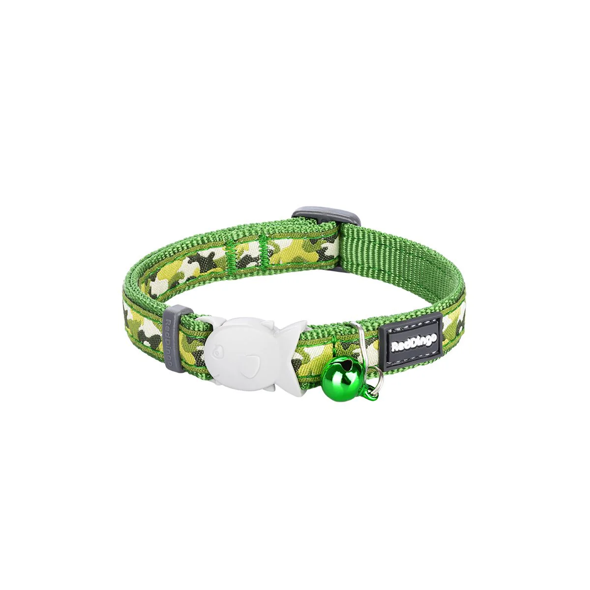 Red Dingo Cat Collar Camouflage Green