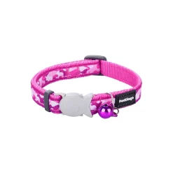 Red Dingo Cat Collar Camouflage Hot Pink