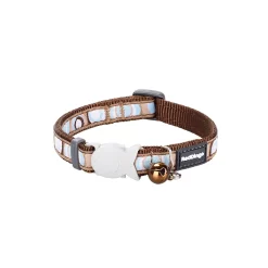 Red Dingo Cat Collar Circadelic Brown