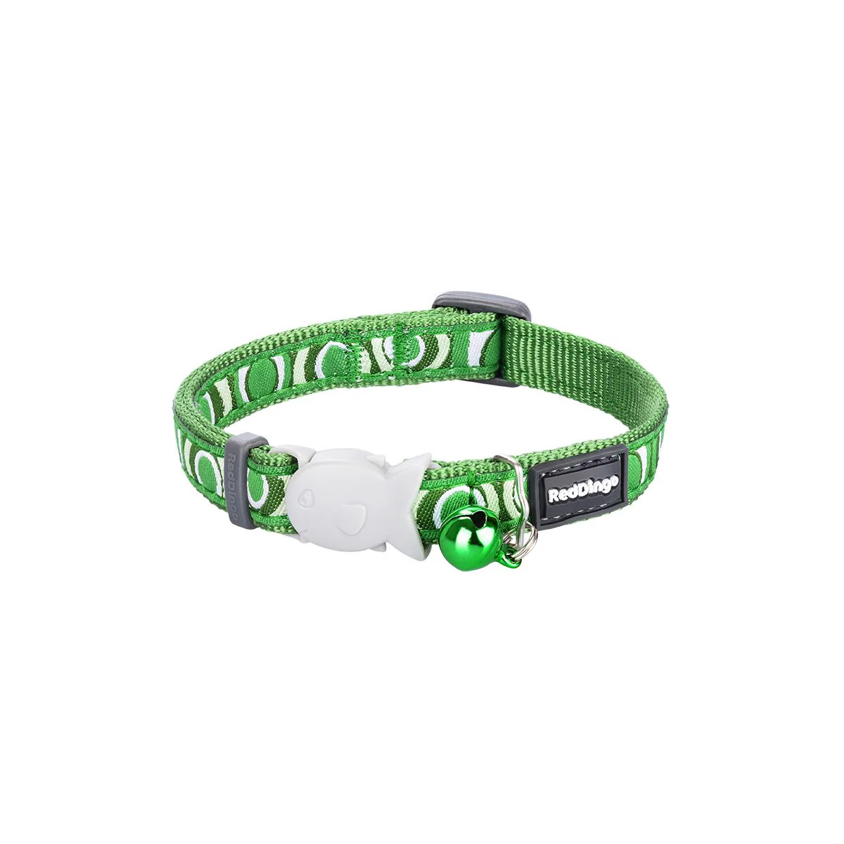 Red Dingo Cat Collar Circadelic Green