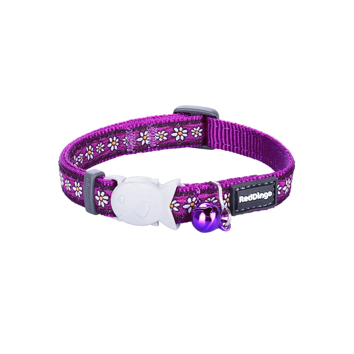 Red Dingo Cat Collar Daisy Chain Purple - Image 3