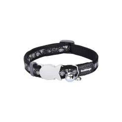 Red Dingo Cat Collar Diamond Black