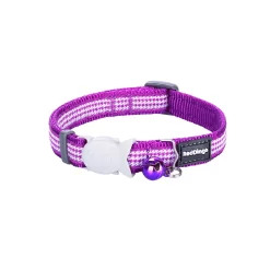 Red Dingo Cat Collar Fang It Purple