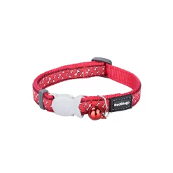 Red Dingo Cat Collar Flying Bones Red