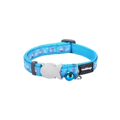 Red Dingo Cat Collar Flamingo Turquoise