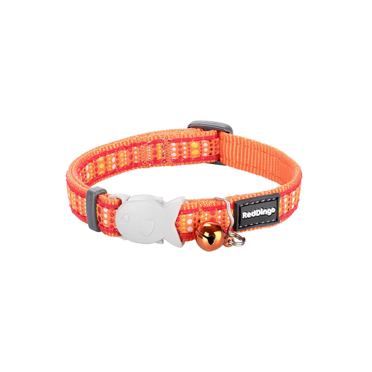 Red Dingo Cat Collar Lotzadotz Orange
