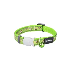 Red Dingo Cat Collar Monkey Lime Green