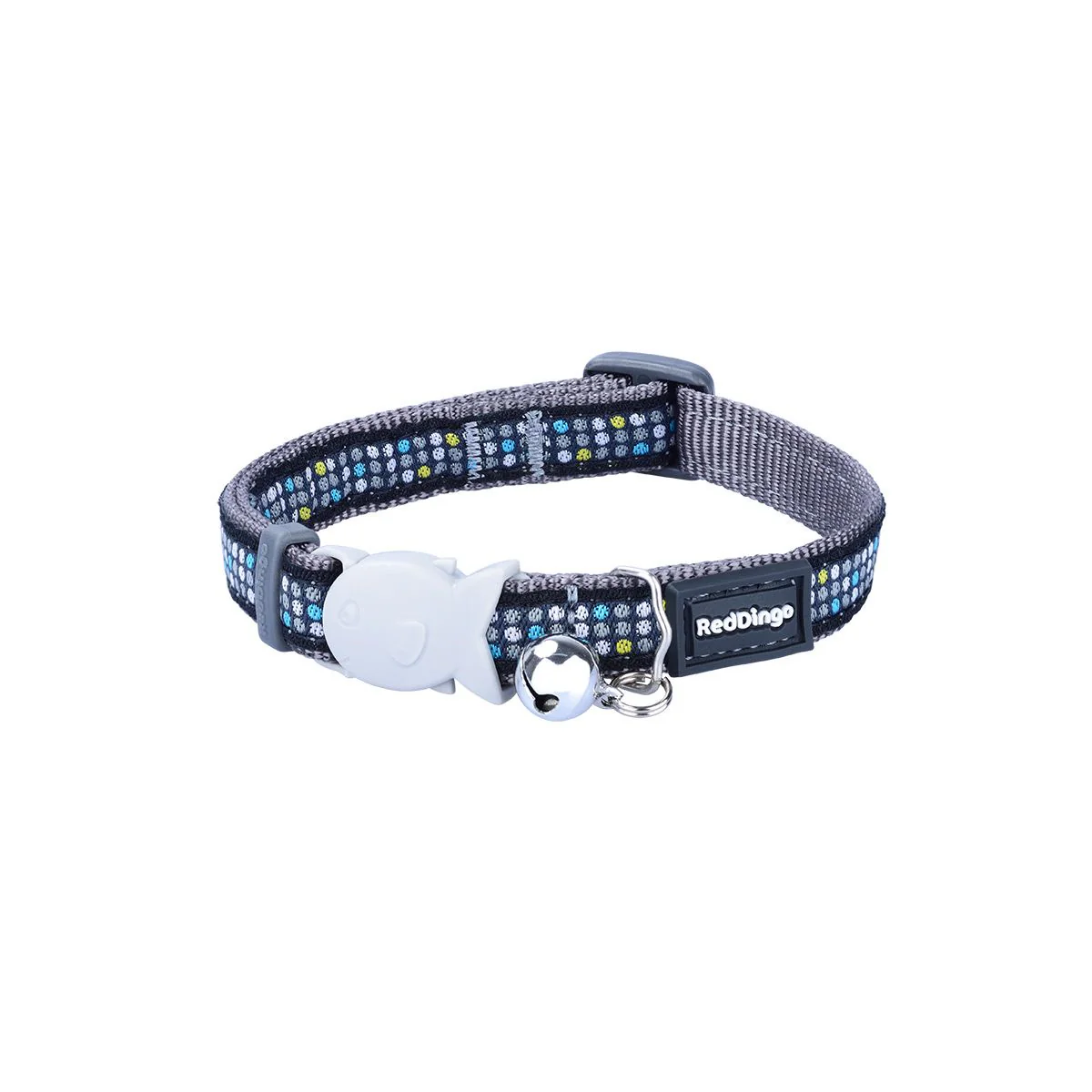 Red Dingo Cat Collar Modern Cool Grey - Image 3