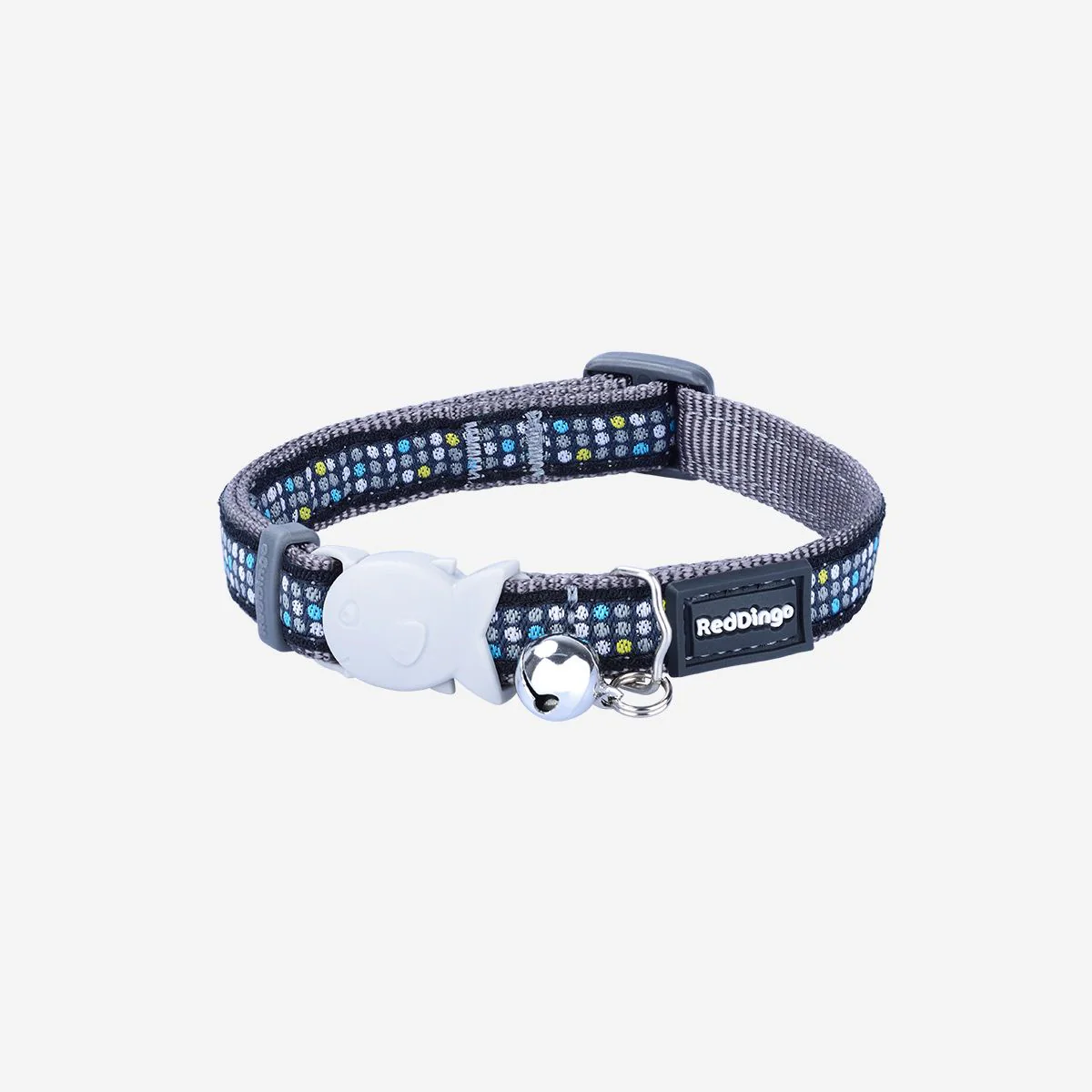 Red Dingo Cat Collar Modern Cool Grey - Image 4