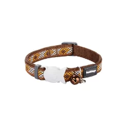 Red Dingo Cat Collar Monty Brown