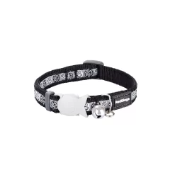 Red Dingo Cat Collar Paw Impressions Black