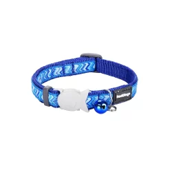 Red Dingo Cat Collar Pizzazz Dark Blue